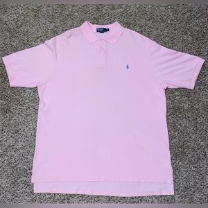 Polo Ralph Lauren Pink Polo Shirt Men's 2XLT Short Sleeve